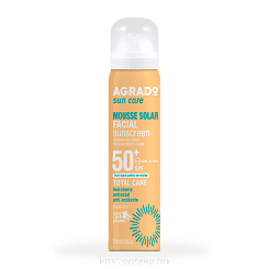 AGRADO Солнцезащитный мусс для лица SPF 50+ / Facial Sunscreen Mousse SPF 50+, 75мл