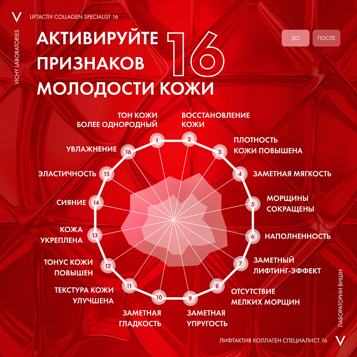 VICHY Liftactiv Collagen Specialist 16 Крем дневной для лица   50 мл