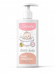 Sowelu little baby  Эмульсия для ванны для детей с авокадо и маслом зародышей пшеницы, 300 мл