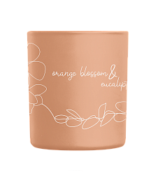Aroma HOME Свеча ароматизированная для дома ONE LINE COMBO ORANGE WITH EUCALYPTUS, 160 гр