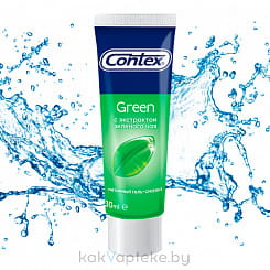 Гель-смазка CONTEX GREEN д/интимн.применен.(с экстрактом зел.чая) 30мл