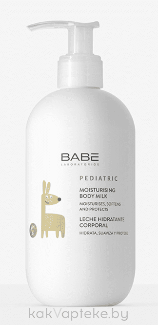 "LABORATORIOS BABE"   Молочко детское увлаж. для тела, 100 мл/PEDIATRIC MOISTURISING BODY MILK 100ml