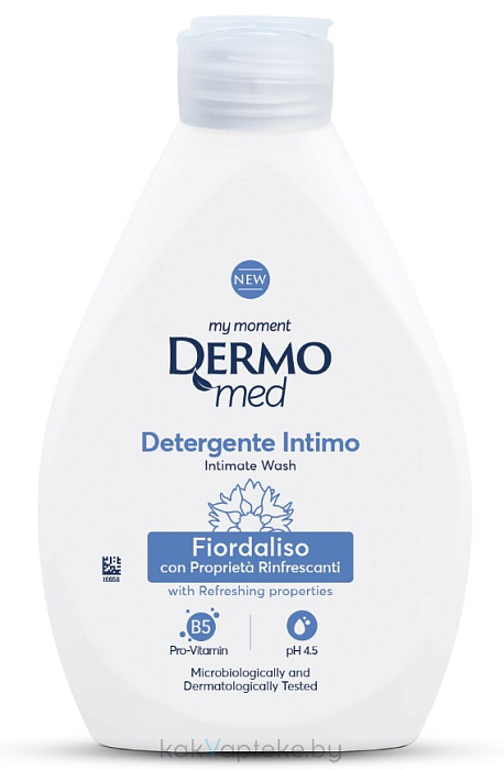 DЕRMOMED Гель для интимной гигиены с экстрактом василька и провитамином B5, 250 мл