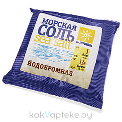 Соль косметическая Морская природная йодобромная, 1кг