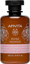 APIVITA Гель для душа Роза и перец с эфирными маслами / ROSE PEPPER Shower Gel With Essential Oils, 250 мл