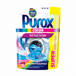 Purox Капсулы для стирки цветных тканей  Color 30шт