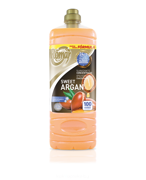 ROMAR Концентрированный кондиционер для белья «СЛАДКАЯ АРГАНА» /Argan Concentrated Softener, 2 л