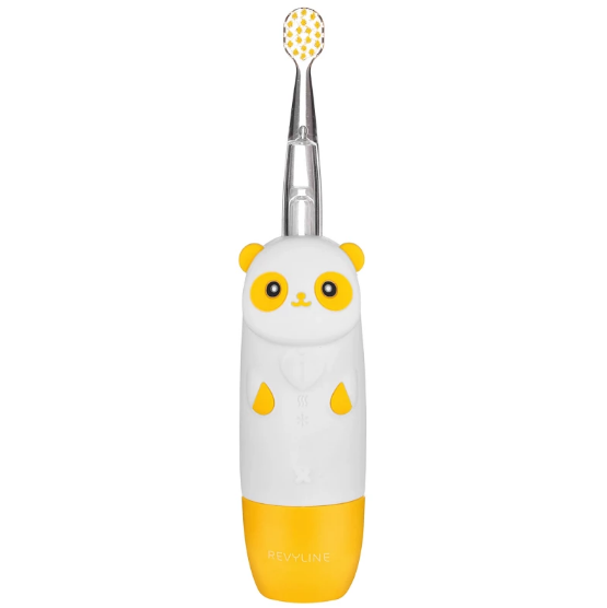 Revyline RL 025 Детская зубная щетка электрическая звуковая (желтая 7852, панда)