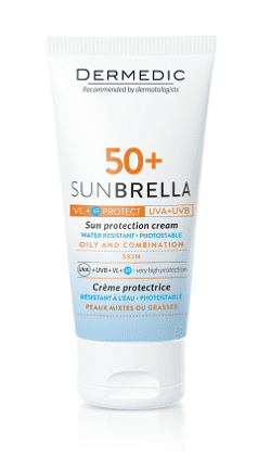 Dermedic SUNBRELLA Крем Солнцезащитный SPF50+ жирная и смешанная кожа, 50г