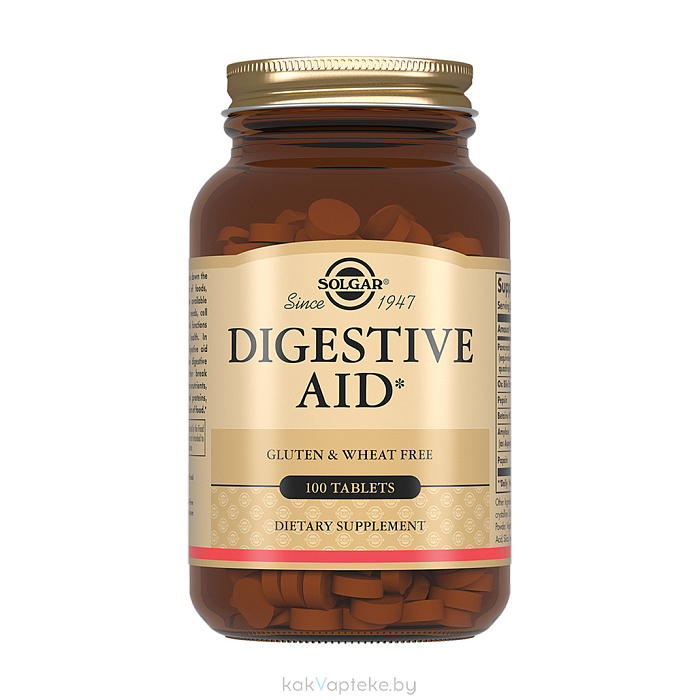 Solgar Комплекс для пищеварения, БАД таблетки №100