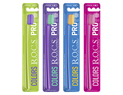 R.O.C.S. PRO COLORS Зубная щетка для взрослых (средняя)