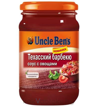 Томатный соус т/м Uncle Bens "Техасский Барбекю с овощами", 210г