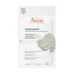 AVENE CLEANANCE Маска-детокс для глубокого очищения, 2*6 мл