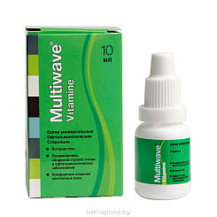 Капли универс. офтальм-е  MULTIWAVE-VITAMINE 10мл для конт.линз стерильные во флаконе вмест-ю 10мл