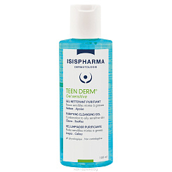 ISISPHARMA TEEN DERM Gel sensitive (Тин дерм сенситив) Гель очищающий для умывания чувствительной комбинированной и жирной кожи,100 мл