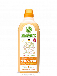 SYNERGETIC Биоразлагаемый кондиционер-ополаскиватель для белья, цитрусовая фантазия, 1 л
