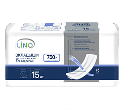 LINO Урологические вкладыши для взрослых (SUPER), 15 шт