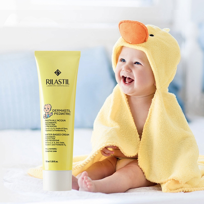 Rilastil DERMASTIL PEDIATRIC Крем на водной основе для чувствительной кожи младенцев и детей, 100 мл