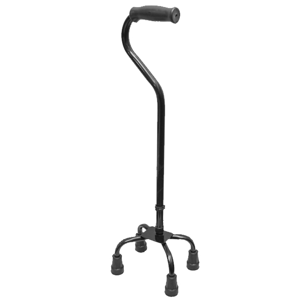 Аверсус Трость опорная металлическая (алюминевая сплав)регулируемая по высоте  (22/4Н, на 4-х опорах, низкая основа)