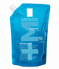 LA ROCHE-POSAY EFFACLAR Гель очищающий пенящийся для чувствительной жирной кожи лица и тела, 400 мл