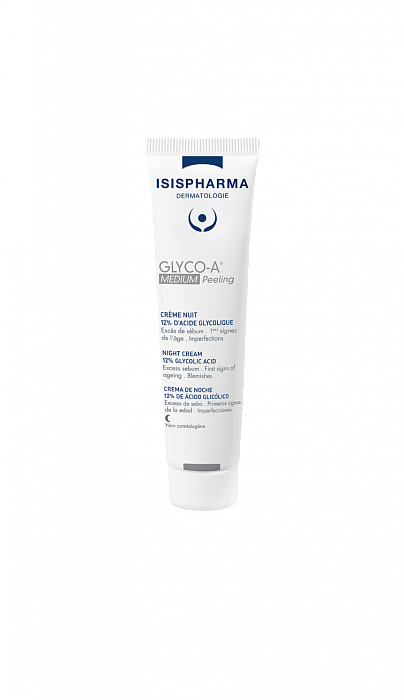 ISISPHARMA GLYCO-A Medium Peeling Ночной крем для пилинга с 12% гликолевой кислотой, 30мл