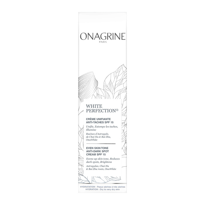 ONAGRINE WHITE PERFECTION Крем от пигментных пятен, выравнивающий тон кожи SPF15, 40 мл