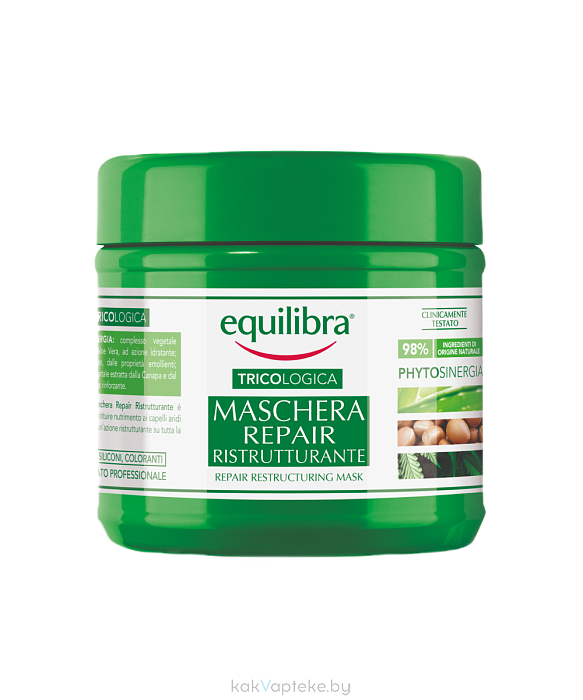 EQUILIBRA Tricologica Восстанавливающая маска для волос 250 мл