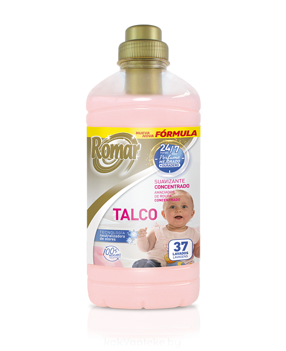 ROMAR Концентрированный кондиционер для детского белья «ТАЛЬК» / Talc Concentrated Softener, 2 л