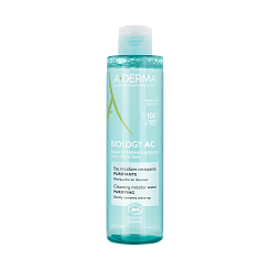 A-DERMA BIOLOGY AC Очищающая мицеллярная вода для проблемной кожи 200 мл
