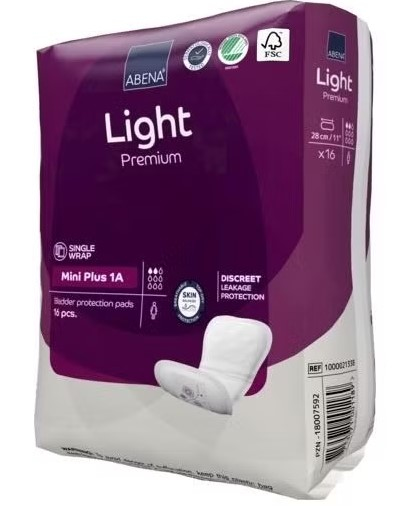 Abena Light Прокладки одноразовые для взрослых (Mini Plus 1), 16 шт