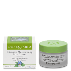 L'Erbolario Крем для лица интенсивно увлажняющий с экстрактом фиалки и листьев оливы 50 мл
