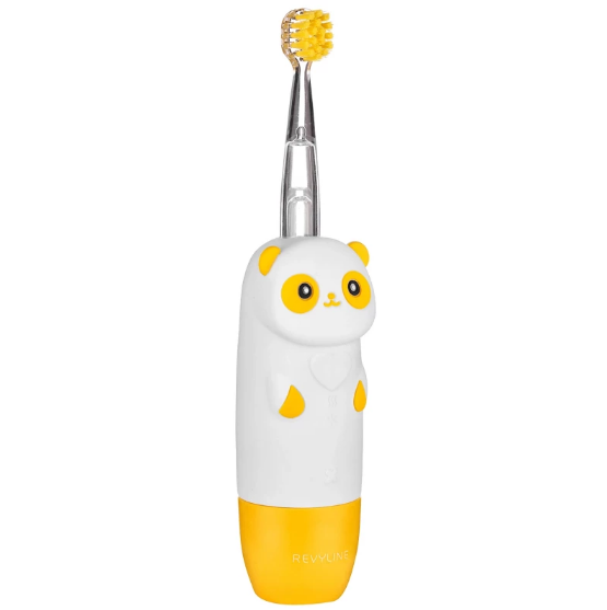 Revyline RL 025 Детская зубная щетка электрическая звуковая (желтая 7852, панда)