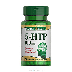 Nature's Bounty 5-гидрокситриптофан 100 мг, БАД капсулы №60
