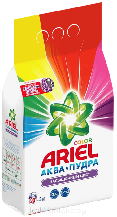 ARIEL Automat Color Средство моющее синтетическое порошкообразное, 3 кг