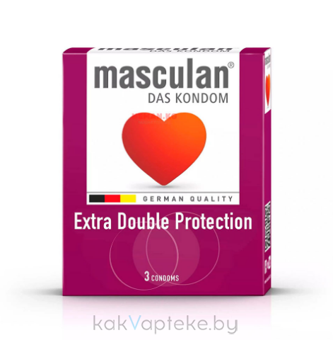 Презервативы "Masculan"(№3) Extra Double protection (особая двойная защита)