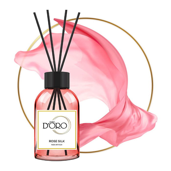 Gamma D'ORO Аромадиффузор для дома Розовый шёлк 55 мл ROSE SILK
