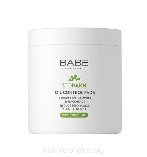 "LABORATORIOS BABE" STOP AKN Тонизирующие диски для лица Контроль жирности и сужение пор / STOP AKN OIL CONTROL PADS  60 шт