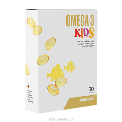 MAXLER БАД «Омега-3 Кидс» капсулы №30