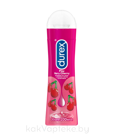 DUREX Play Very Cherry Интимный гель-смазка с ароматом и вкусом сладкой вишни 100 мл