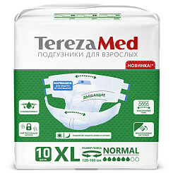 TerezaMed Подгузники одноразовые для взрослых TerezaMed XL Normal, 10 шт