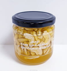 Мед натуральный с орехами кешью 0,240 кг. стекло