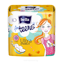 Bella for Teens Ultra Energy Супертонкие женские гигиенические впитывающие ароматизированные прокладки, 10 шт
