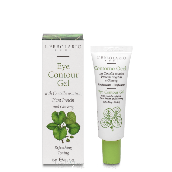 L'Erbolario Гель для век с центеллой азиатской, растительными белками и женьшенем 15 мл