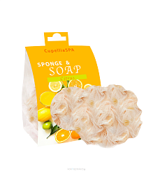 Мочалка для тела с мылом Cupellia SPA SP50/CT, Citrus