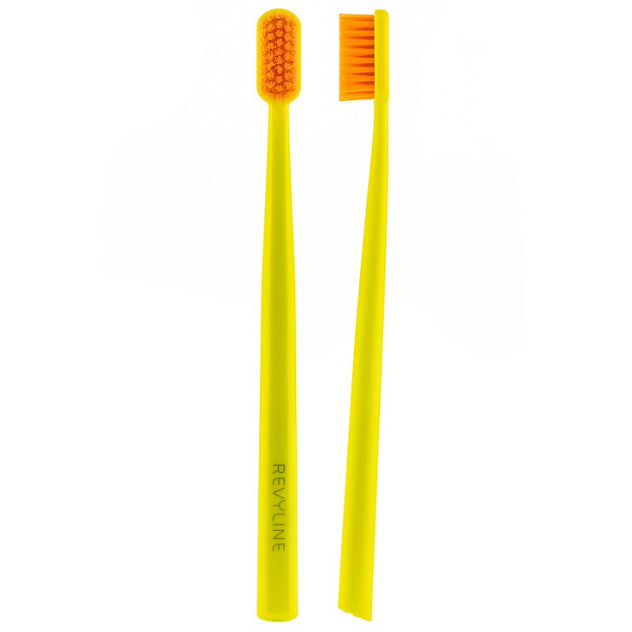 Revyline SM6000 Зубная щетка (салатовая с оранжевой щетиной 5691)