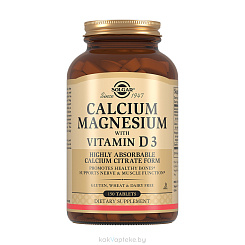 Solgar Кальций-Магний с витамином D3, БАД таблетки №150
