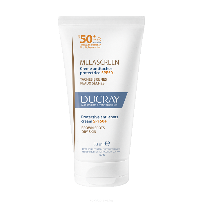 DUCRAY MELASCREEN Защитный крем против пигментации SPF50+ (для осветления кожи) 50 мл
