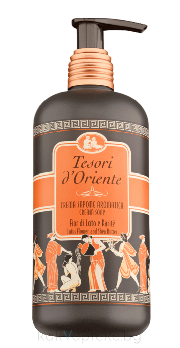 Tesori d’Oriente Крем-мыло ароматическое жидкое «ЦВЕТОК ЛОТОСА И МАСЛО ШИ/ FIOR DI LOTO E KARITE», 300 мл