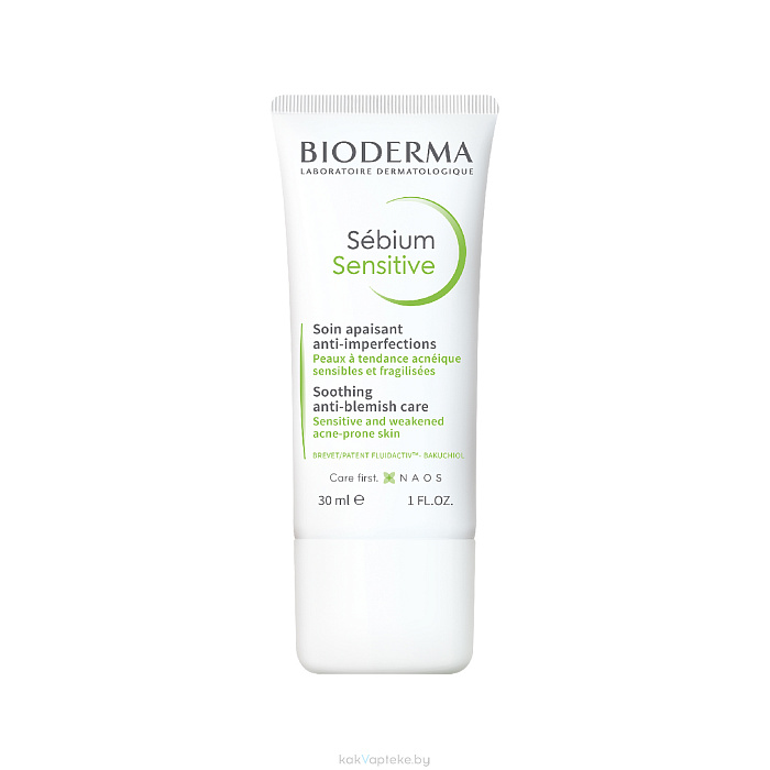 Bioderma Флюид для лица успокаивающий Sebium Sensitive 30 мл