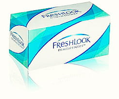 Линзы контактные мягкие FreshLook Dimensions Caribbean Aqua  0,00